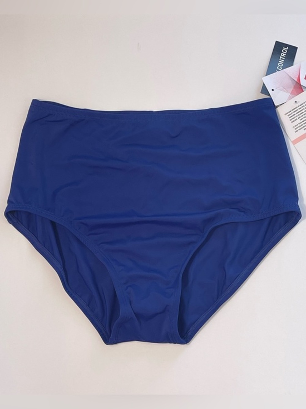 Maxine of Hollywood Women’s Blue High Waist Swim Bottoms Size 10 NWT